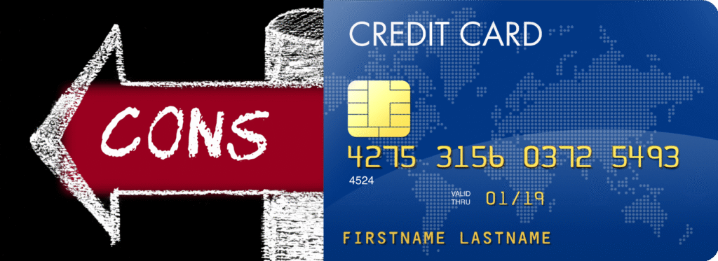 cons of getting a credit card